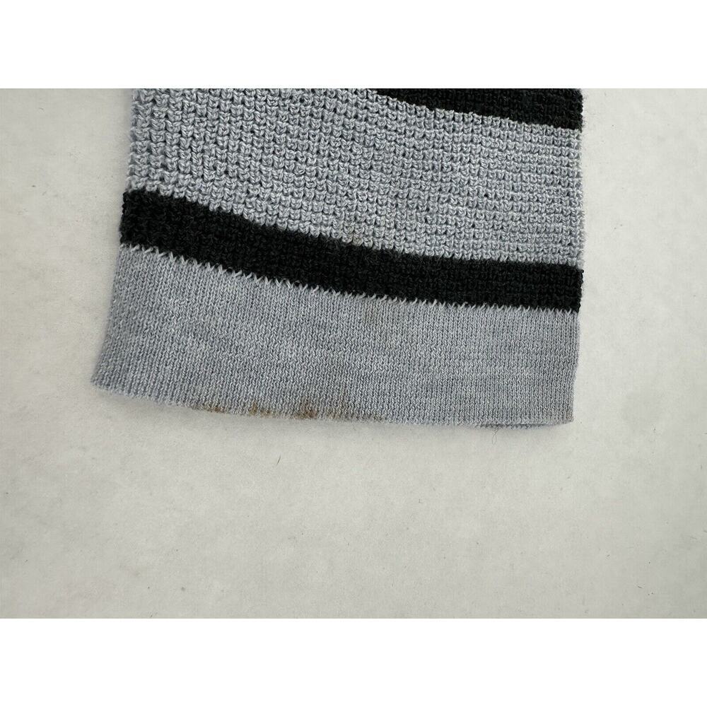 Kinross Cashmere Thermal Crewneck Sweater Sz M Waffle Knit Stripe Minimal $260 - Picture 11 of 11